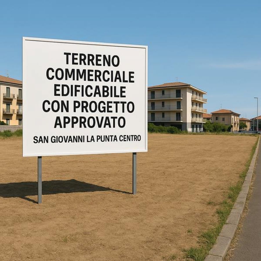 Terreno edificabile commerciale con progetto - San Giovanni La Punta 