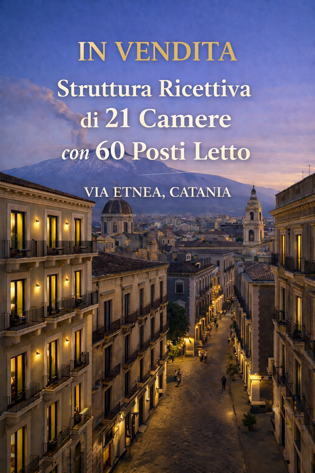 Struttura ricettiva 60 posti letto Via Etnea, Catania